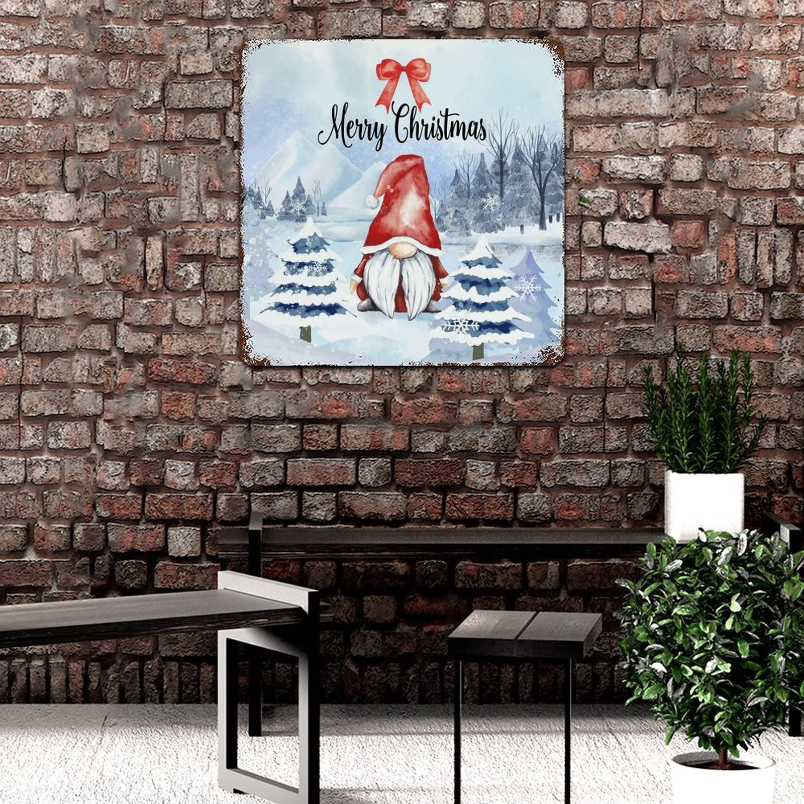 ing wall plaque クリスマス Amazon.com: Scandinavian Christmas Gnome Sign Merry Christmas Wall